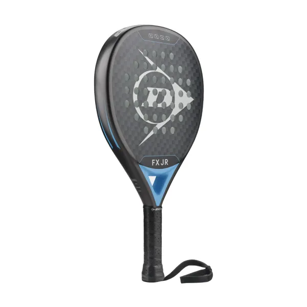 Ракетка для падела Dunlop FX Jr, 10370738, для юниоров, гибрид, графит, черно-голубой за 11&nbsp;019.40 ₽ в Уфе