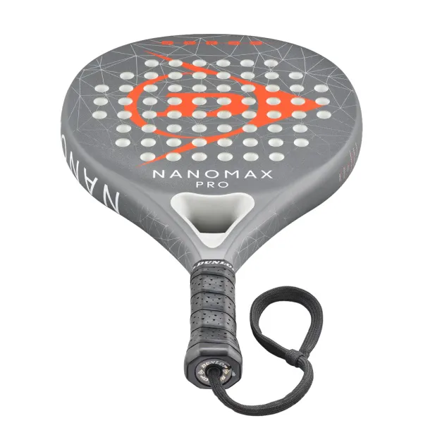 Ракетка для падела Dunlop Nanomax Pro, 10370739, для профессионалов, карбон,серо-оранжевый за 17&nbsp;248.20 ₽ в Уфе