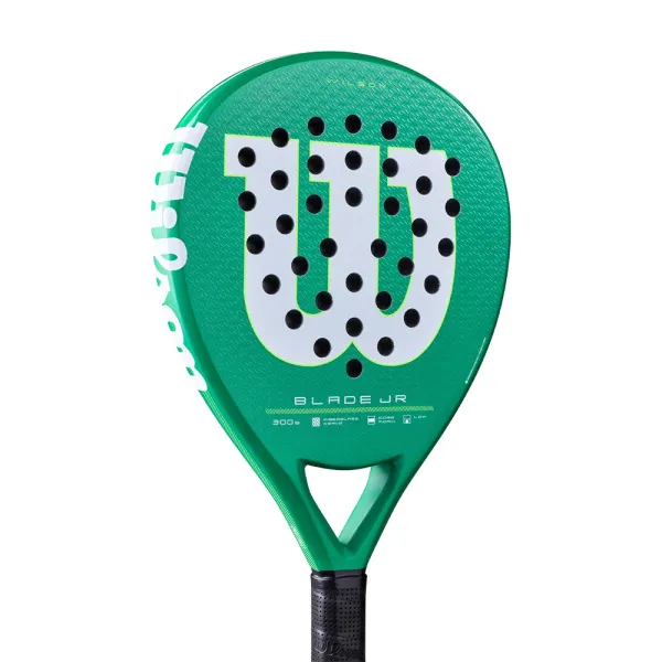 Ракетка для падела WILSON Blade Jr  V4 Padel, WR213811U0, для начин-х, стекловолокно, зеленый за 14&nbsp;934.50 ₽ в Уфе