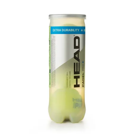 Мяч для падела HEAD Padel Pro+, 540203, уп.3 шт, FIP Approved, войлок,нат.резина,желтый за 933.30 ₽ купить в Уфе