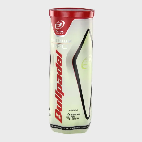 Мяч для падела BULLPADEL Premium PRO, 471959, уп.3 шт, FIP Approved, войлок, нат.резина,желтый за 1&nbsp;094.80 ₽ в Уфе