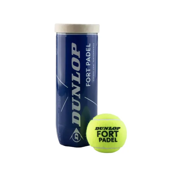 Мяч для падела Dunlop Fort Padel, 601555, уп.3 шт, FIP, сукно, нат.резина,желтый за 1&nbsp;135.60 ₽ в Уфе