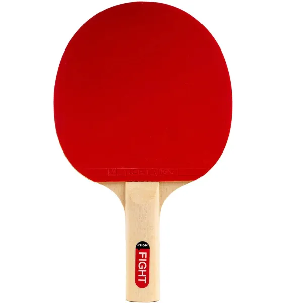 Ракетка для н/т Stiga Fight Red, 184001, для любителей, накладка 1,5 мм ITTF, прямая ручка за 1&nbsp;837.70 ₽ в Уфе