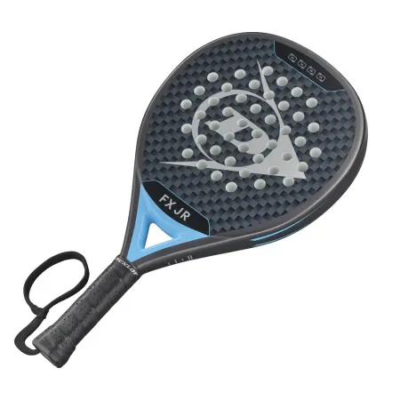 Ракетка для падела Dunlop FX Jr, 10370738, для юниоров, гибрид, графит, черно-голубой за 11&nbsp;019.40 ₽ купить в Уфе