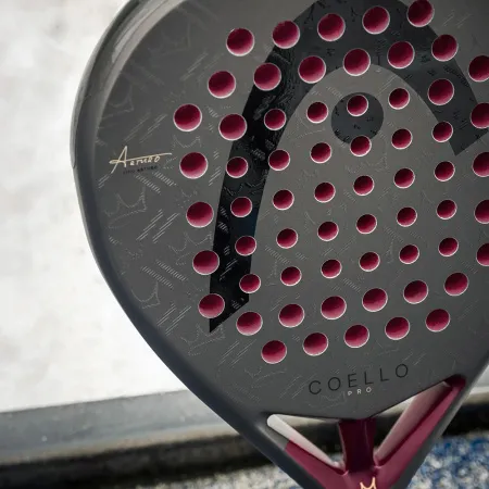 Ракетка для падела HEAD Coello Pro 2026, 225036, для профессионалов, карбон, коричнево-бордовый за 33&nbsp;619.20 ₽ купить в Уфе