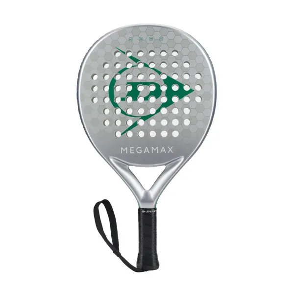Ракетка для падела Dunlop Megamax Silver, 10370741, для начинающих, графит, серебристый