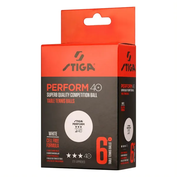 Мяч для наст. тенниса Stiga Perform 3***, 40+, 1113-2110-06, пластик, ITTF Appr., уп.6 шт, бел за 2&nbsp;121.60 ₽ в Уфе