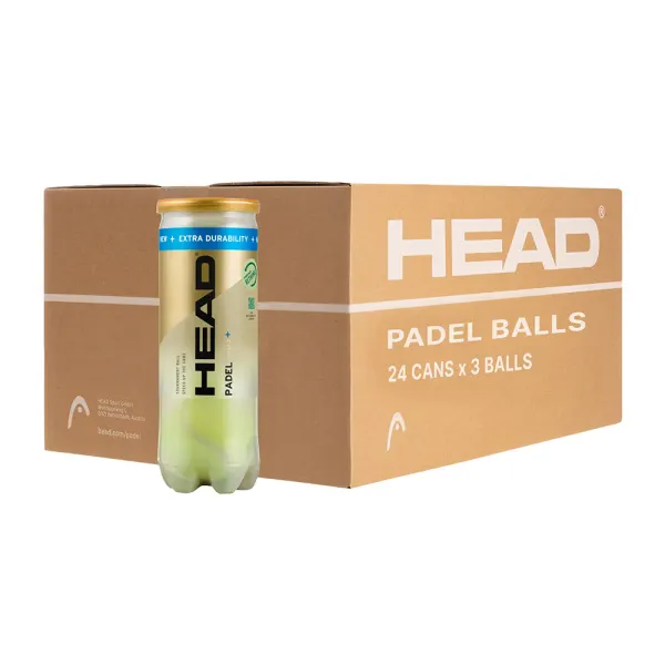 Мяч для падела HEAD Padel Pro S+, 540303, уп.3 шт, FIP Approved, войлок,нат.резина,желтый за 933.30 ₽ в Уфе