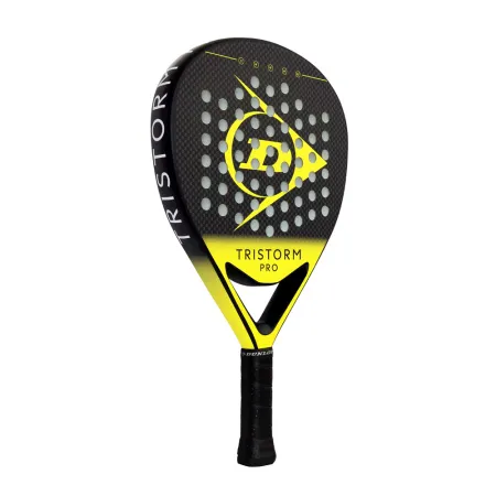 Ракетка для падела Dunlop Tristorm Pro, 10359946, для опытных игроков, графит, черно-желтый за 19&nbsp;643.50 ₽ купить в Уфе