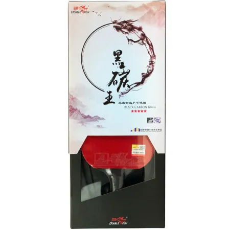 Ракетка для н/т DOUBLE FISH Black Carbon King Racket 5*****, для професс.,ITTF Appr.,накл.2,1,мм за 6&nbsp;434.50 ₽ купить в Уфе