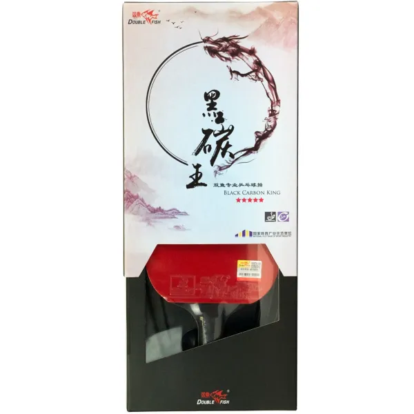 Ракетка для н/т DOUBLE FISH Black Carbon King Racket 5*****, для професс.,ITTF Appr.,накл.2,1,мм за 6&nbsp;434.50 ₽ в Уфе
