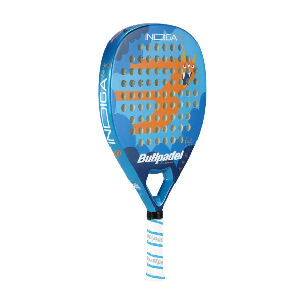 Ракетка для падела BULLPADEL Indiga Jr Boy 26, 494422, для начинающих, стекловолокно,сине-оранжевый за 10&nbsp;480.50 ₽ в Уфе