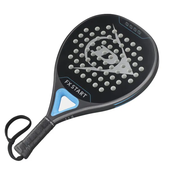 Ракетка для падела Dunlop FX Start, 10370737, для начинающих, гибрид, графит, черно-синий за 13&nbsp;175 ₽ в Уфе
