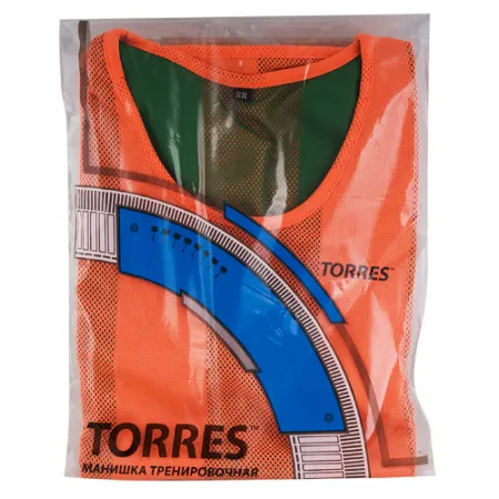 Манишка детская TORRES двухсторонняя, TR11949O/G, р.Jr, тренировочная, полиэстер, оранж-зелен за 1&nbsp;026.80 ₽ купить в Уфе