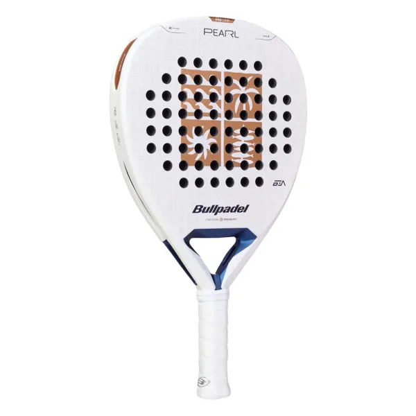 Ракетка для падела BULLPADEL Pearl 27, 497249, для проф-в, стекловолокно,карбон, бело-золотистый за 44&nbsp;319 ₽ в Уфе