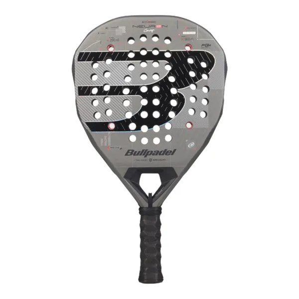 Ракетка для падела BULLPADEL Neuron 02 Comfort 27, 497243,для продв.игр., стекловолокно,карбон, сер.
