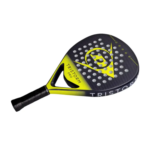 Ракетка для падела Dunlop Tristorm Pro, 10359946, для опытных игроков, графит, черно-желтый за 19&nbsp;643.50 ₽ в Уфе
