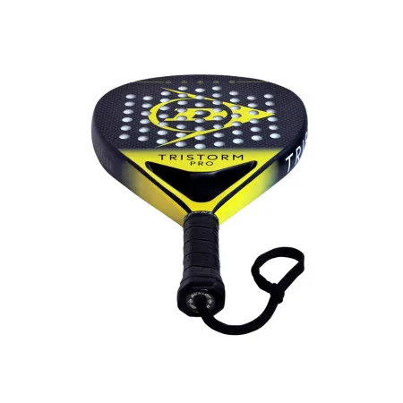 Ракетка для падела Dunlop Tristorm Pro, 10359946, для опытных игроков, графит, черно-желтый за 19&nbsp;643.50 ₽ купить в Уфе