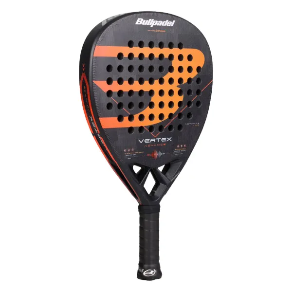 Ракетка для падела BULLPADEL Vertex Advance, 494414, для проф. и любителей, карбон, черно-оранжевый за 21&nbsp;559.40 ₽ в Уфе