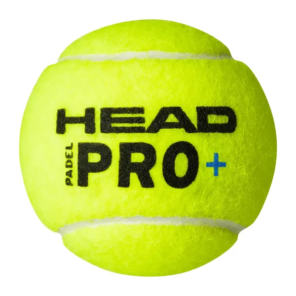 Мяч для падела HEAD Padel Pro+, 540203, уп.3 шт, FIP Approved, войлок,нат.резина,желтый за 933.30 ₽ в Уфе