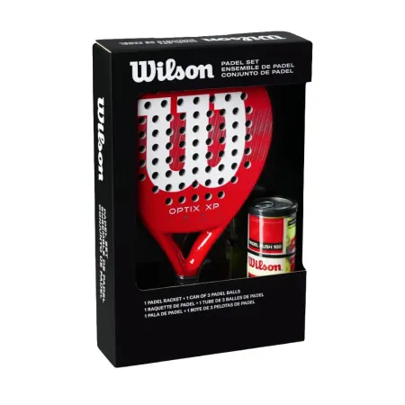 Набор для падела WILSON Optix XP Padel KIT, WR202110U2, ракетка + 3мяча, красный за 20&nbsp;362.60 ₽ купить в Уфе